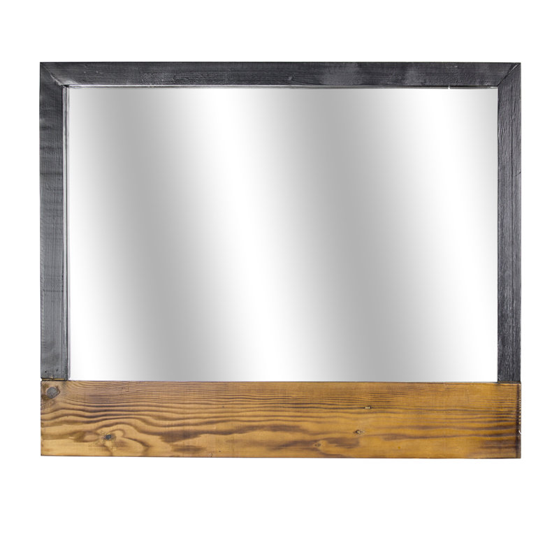 Gracie Oaks Delicia Decor Rustic Wood Hanging Wall Mirror Wayfair